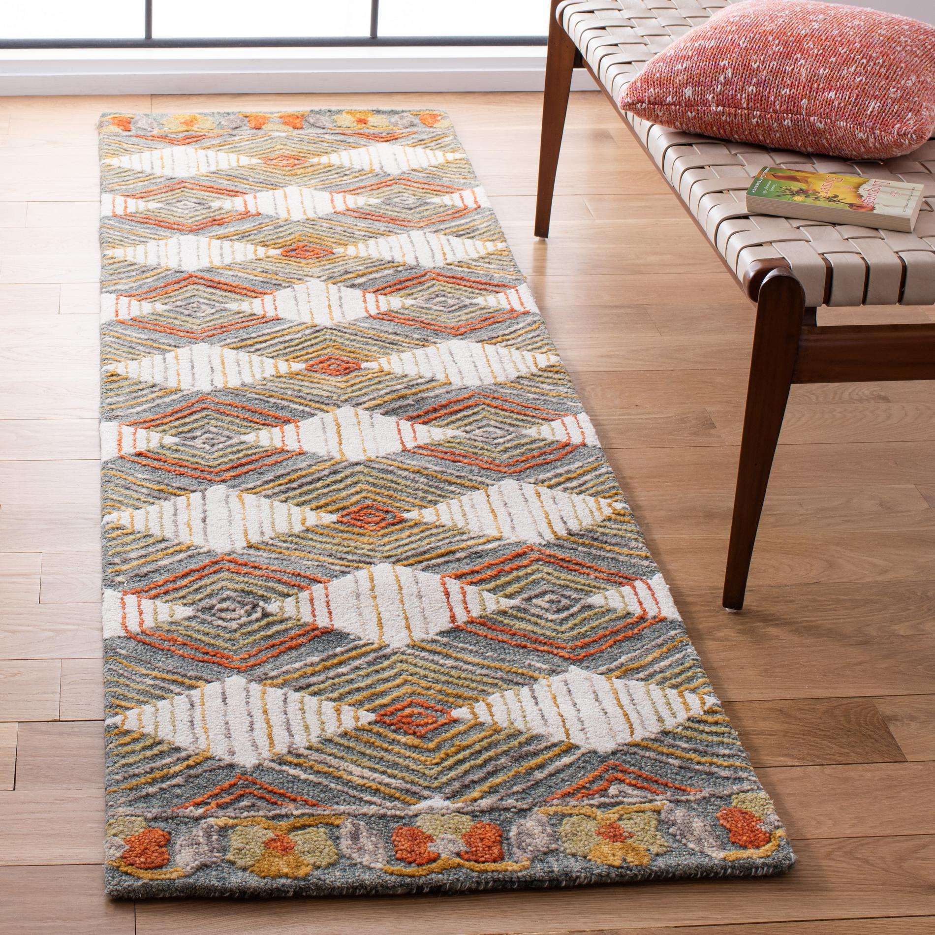 Safavieh Trace Trc522M Blue/Ivory Area Rug