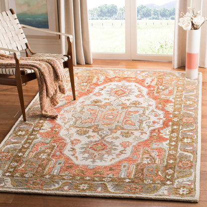 Safavieh Trace Trc523A Ivory/Red Area Rug