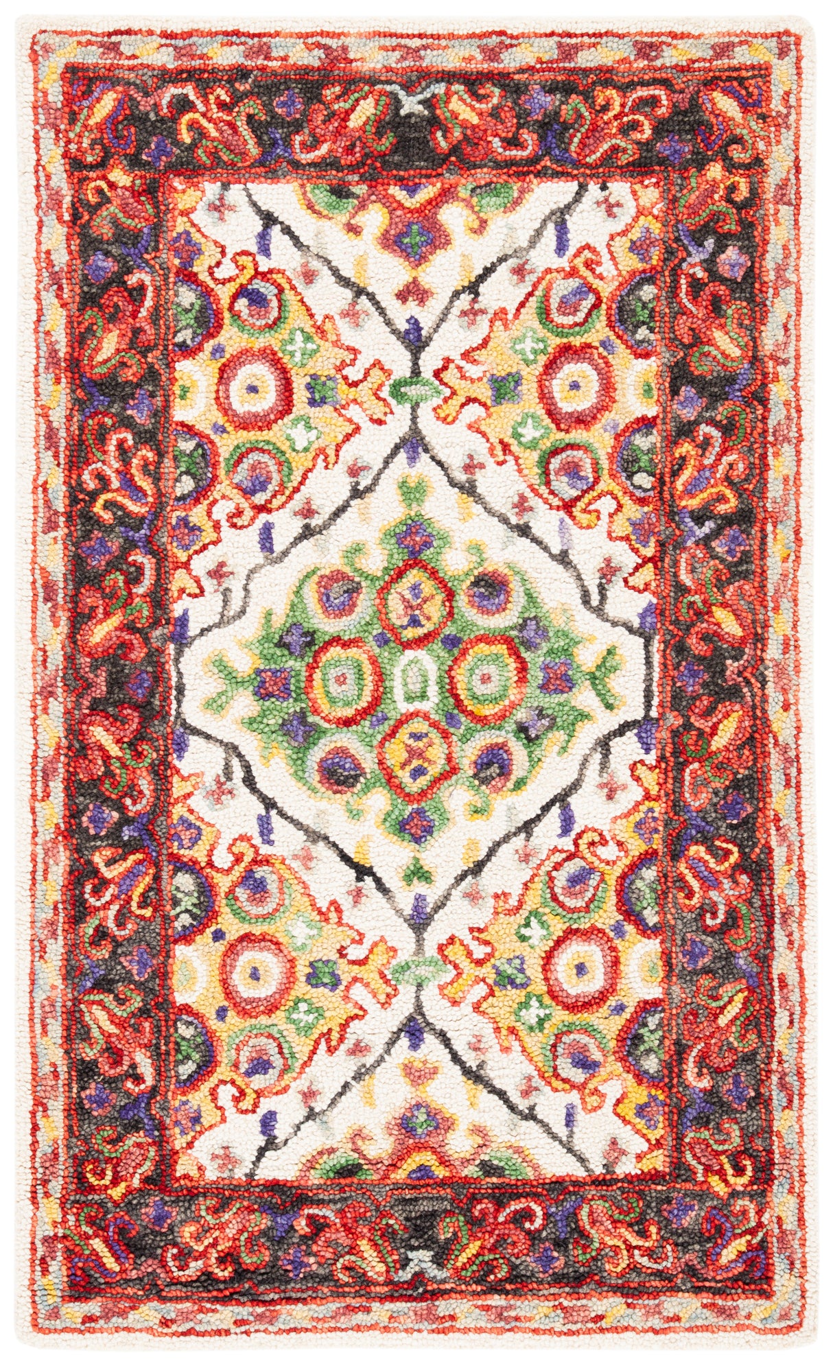 Safavieh Trace Trc524A Ivory/Red Rugs.