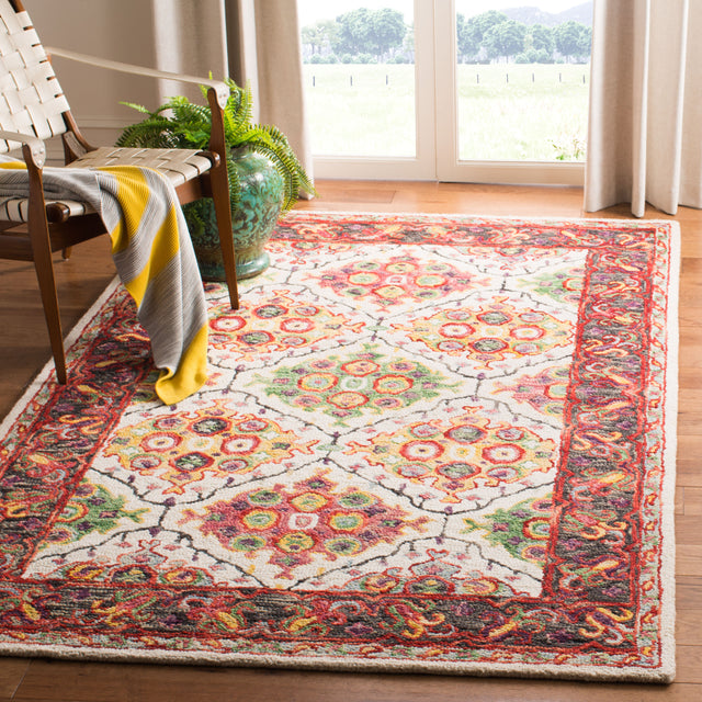 Safavieh Trace Trc524A Ivory/Red Rugs.