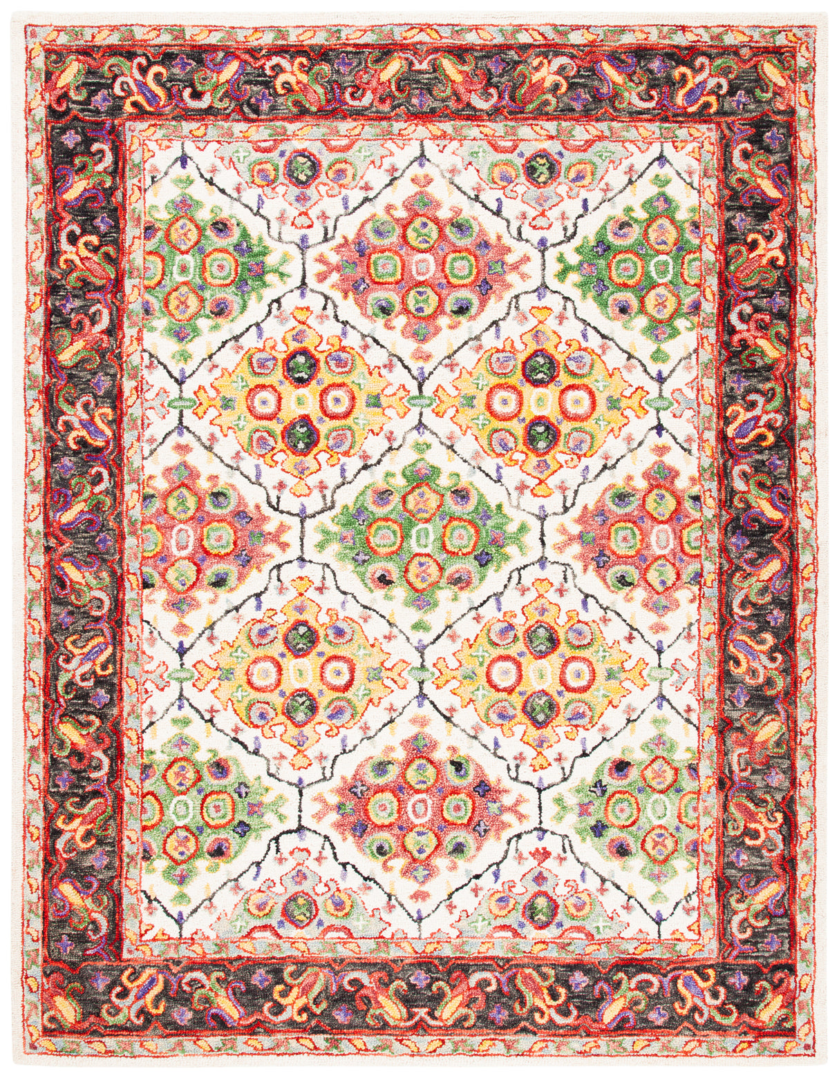 Safavieh Trace Trc524A Ivory/Red Rugs.