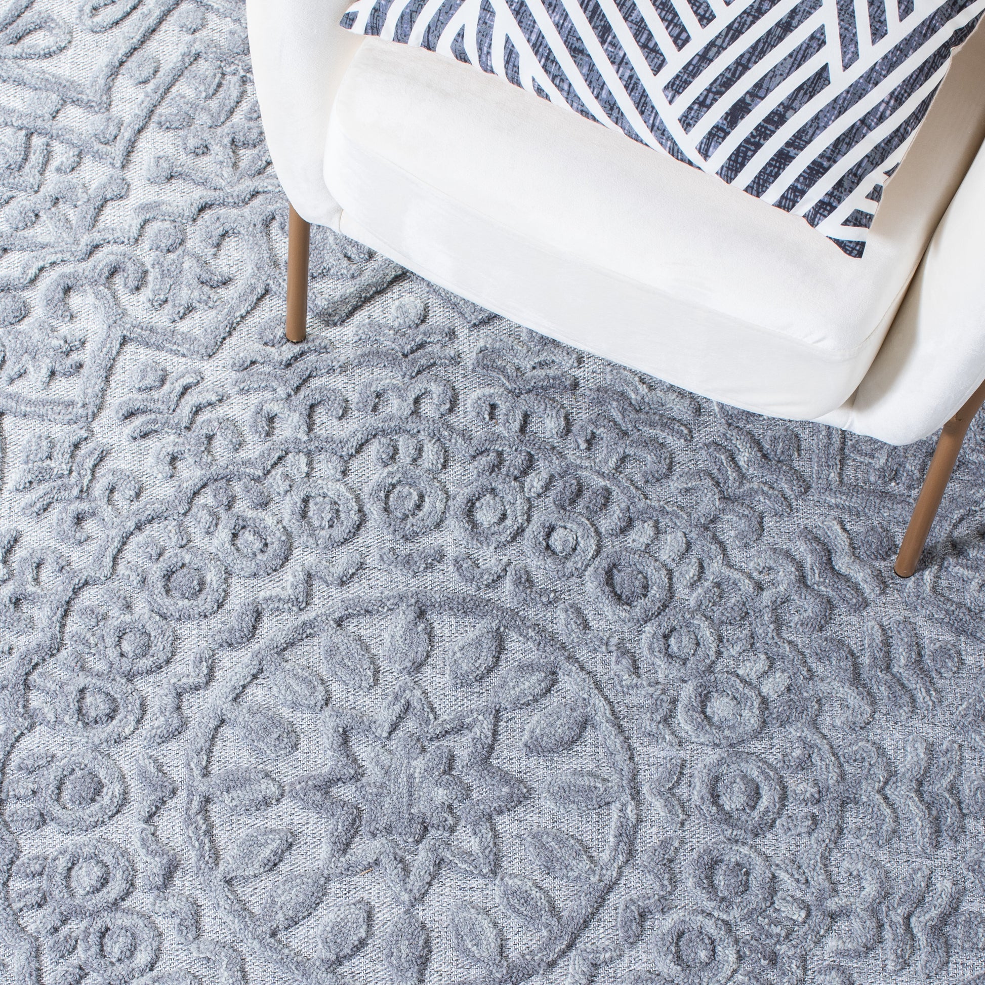 Safavieh Trace Trc601F Light Grey Area Rug