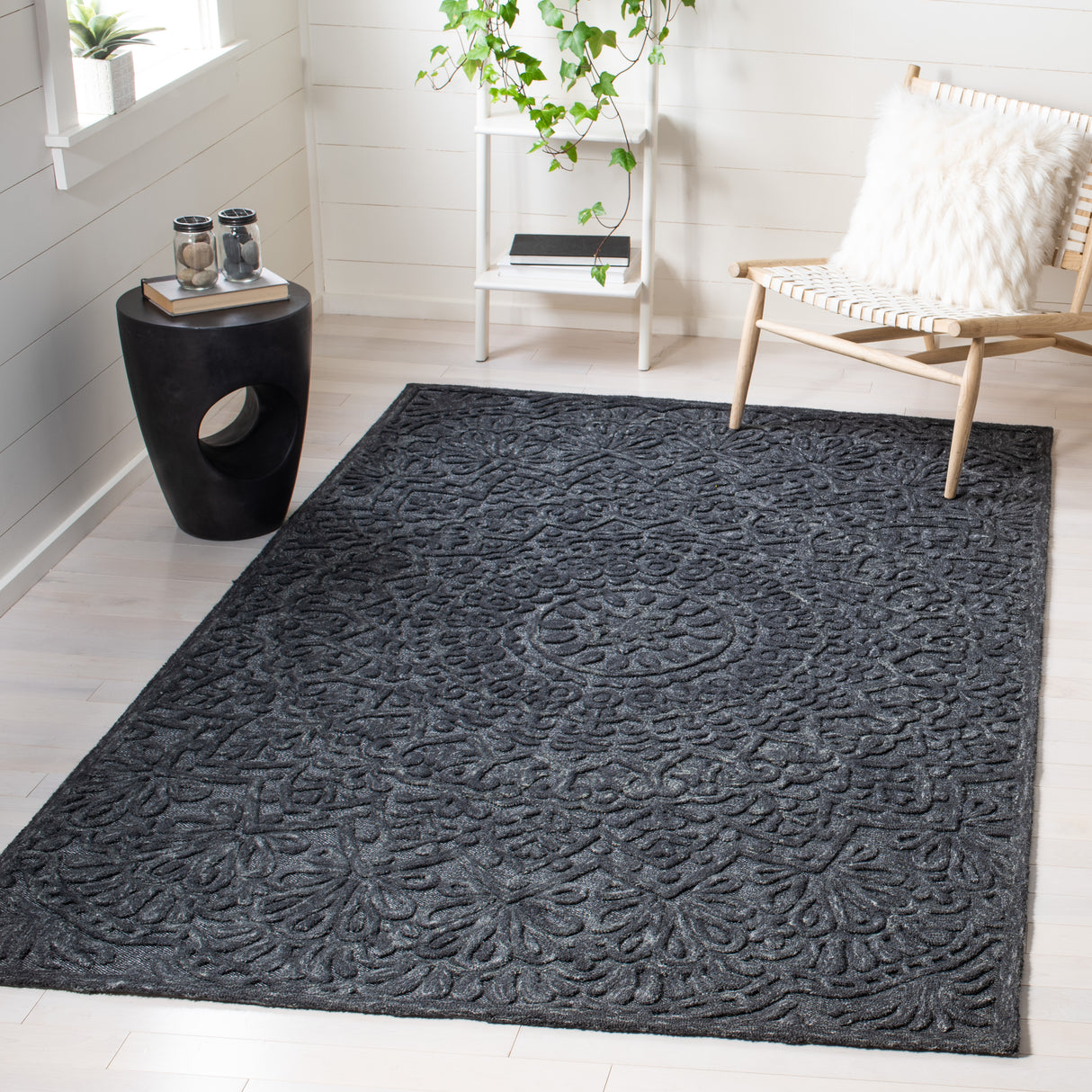 Safavieh Trace Trc601H Dark Grey Rugs.