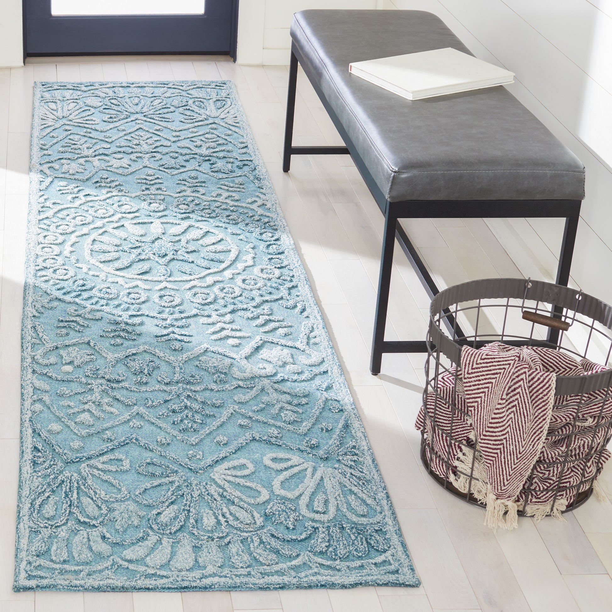 Safavieh Trace Trc601K Turquoise/Green Area Rug