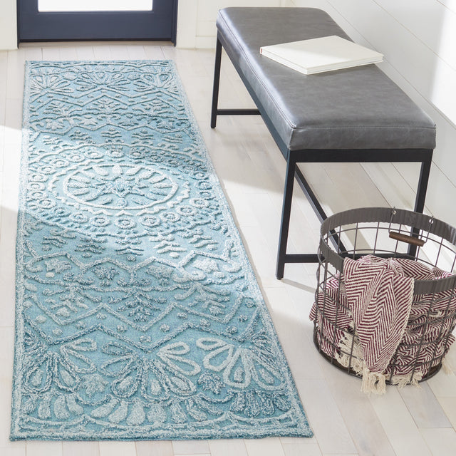 Safavieh Trace Trc601K Turquoise/Green Rug.