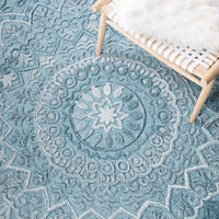 Safavieh Trace Trc601K Turquoise/Green Area Rug