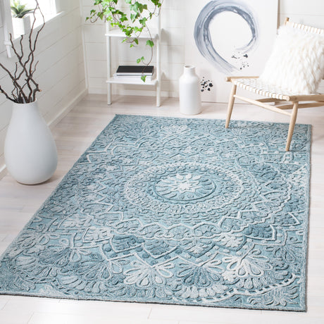 Safavieh Trace Trc601K Turquoise/Green Rug.
