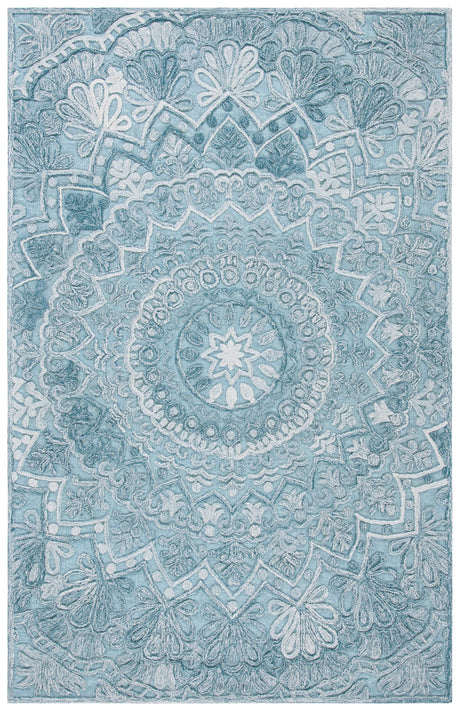 Safavieh Trace Trc601K Turquoise/Green Rug.