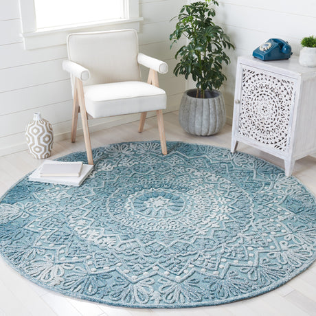 Safavieh Trace Trc601K Turquoise/Green Rug.