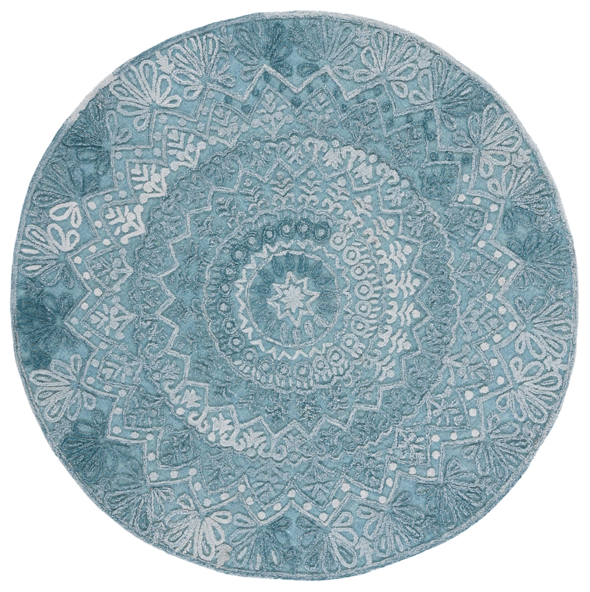 Safavieh Trace Trc601K Turquoise/Green Area Rug