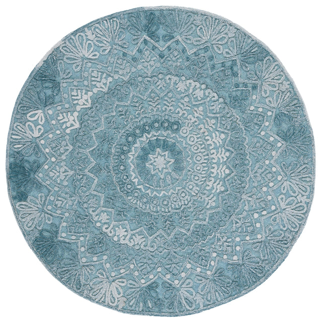 Safavieh Trace Trc601K Turquoise/Green Rug.