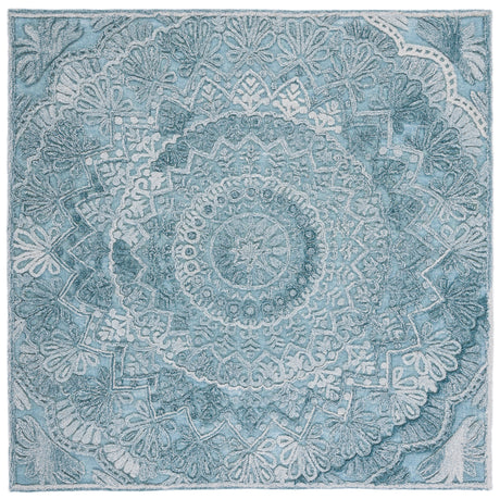 Safavieh Trace Trc601K Turquoise/Green Rug.