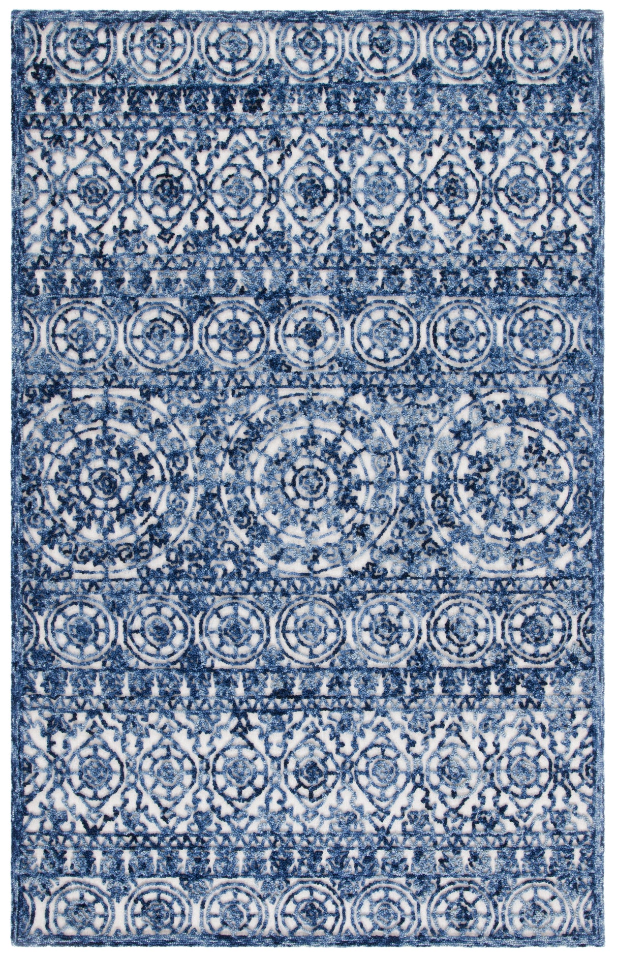 Safavieh Trace Trc701N Navy/Ivory Rugs.
