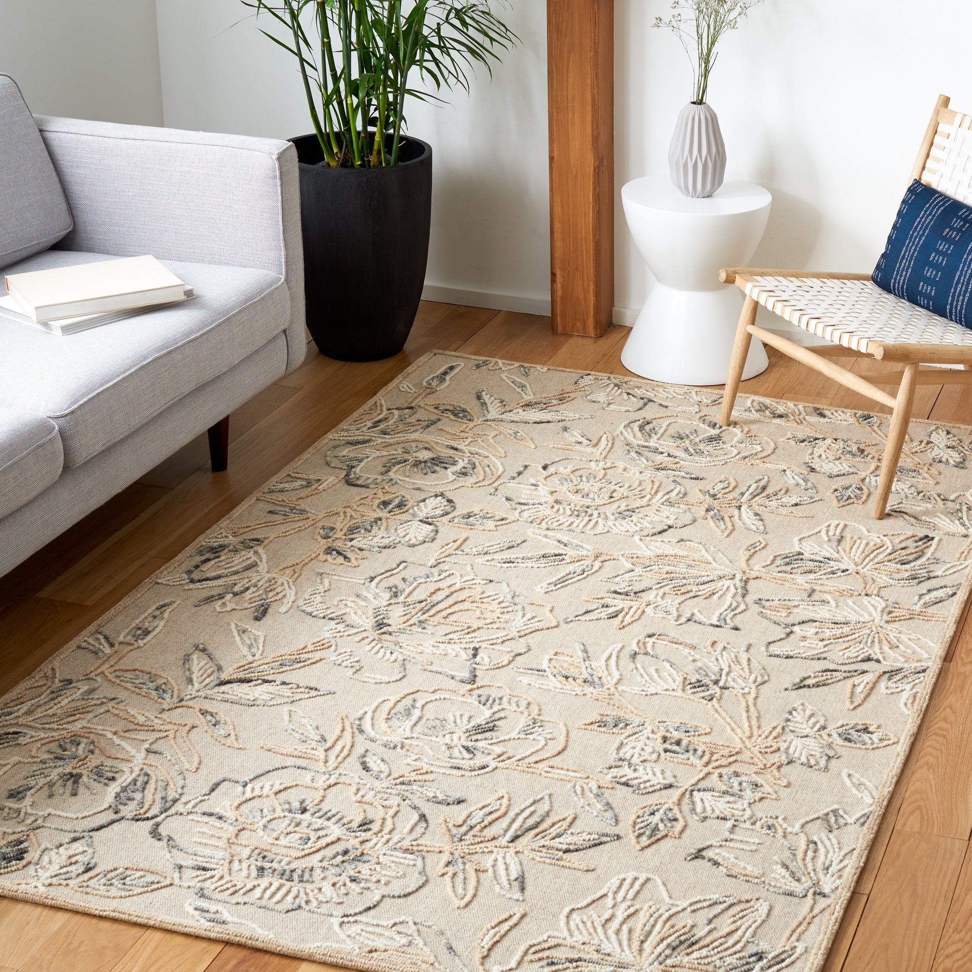 Safavieh Trace Trc803B Beige/Grey Area Rug