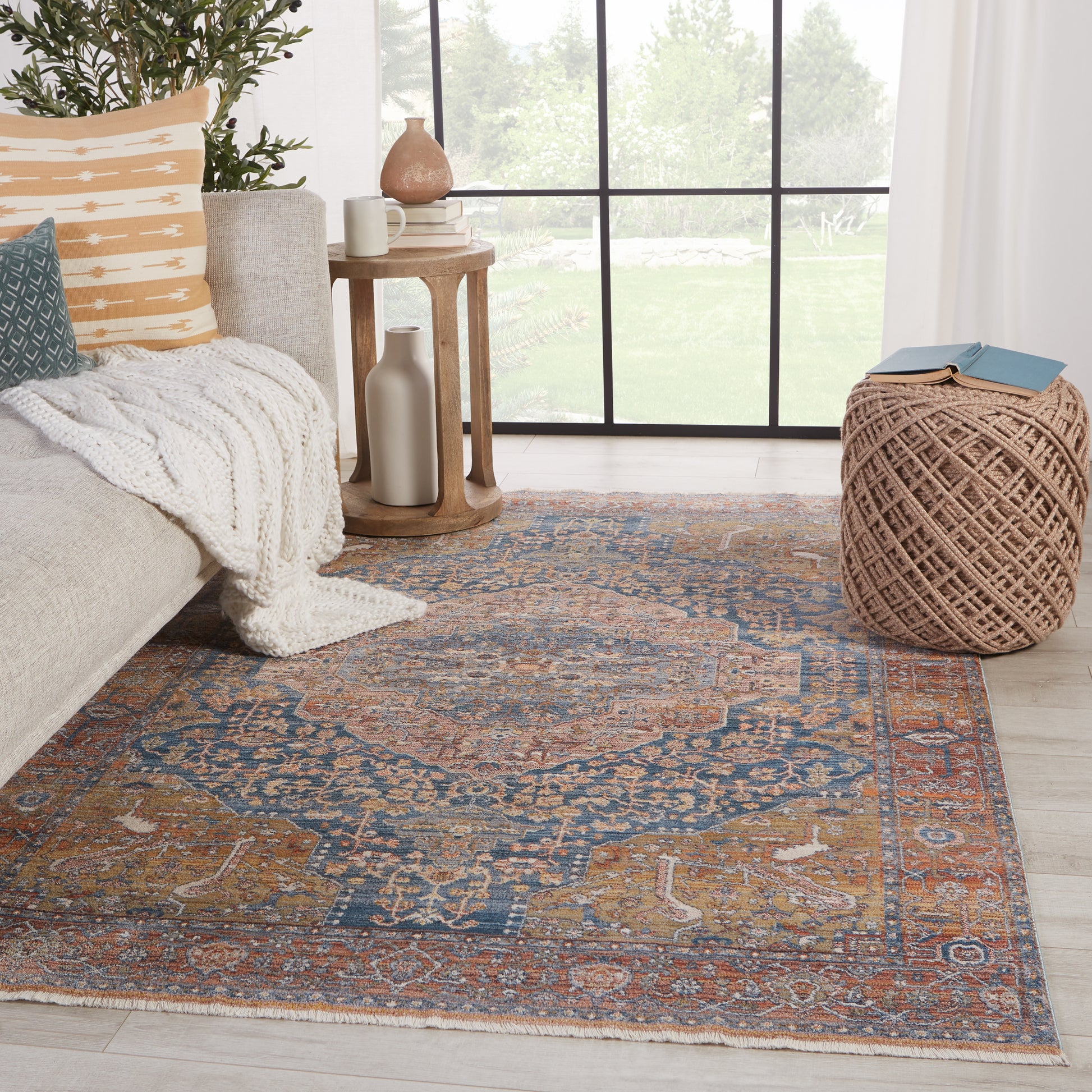 Jaipur Terra Saphir Trr08 Multicolor/Blue Area Rug