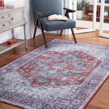 Safavieh Tucson Tsn101S Red/Navy Area Rug