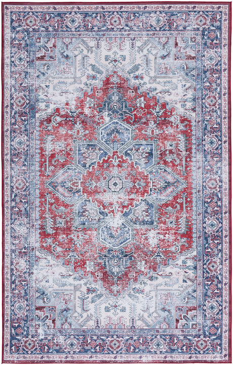 Safavieh Tucson Tsn101S Red/Navy Area Rug