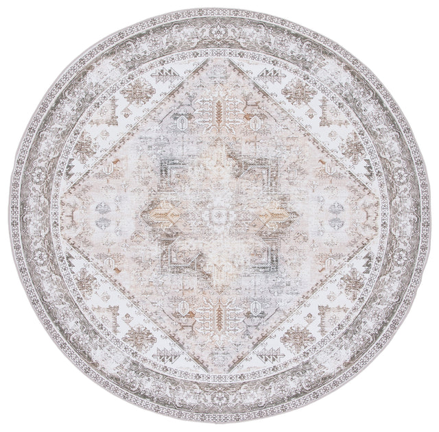 Safavieh Machine Washable Tucson Tsn102B Beige/Grey Rug.