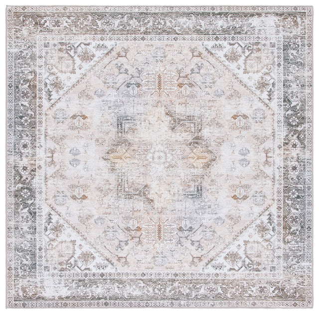 Safavieh Machine Washable Tucson Tsn102B Beige/Grey Rug.