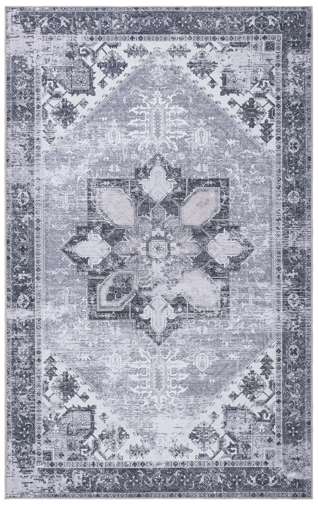 Safavieh Machine Washable Tucson Tsn102F Grey/Ivory Rug.