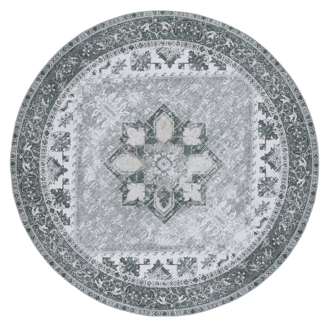 Safavieh Machine Washable Tucson Tsn102F Grey/Ivory Rug.