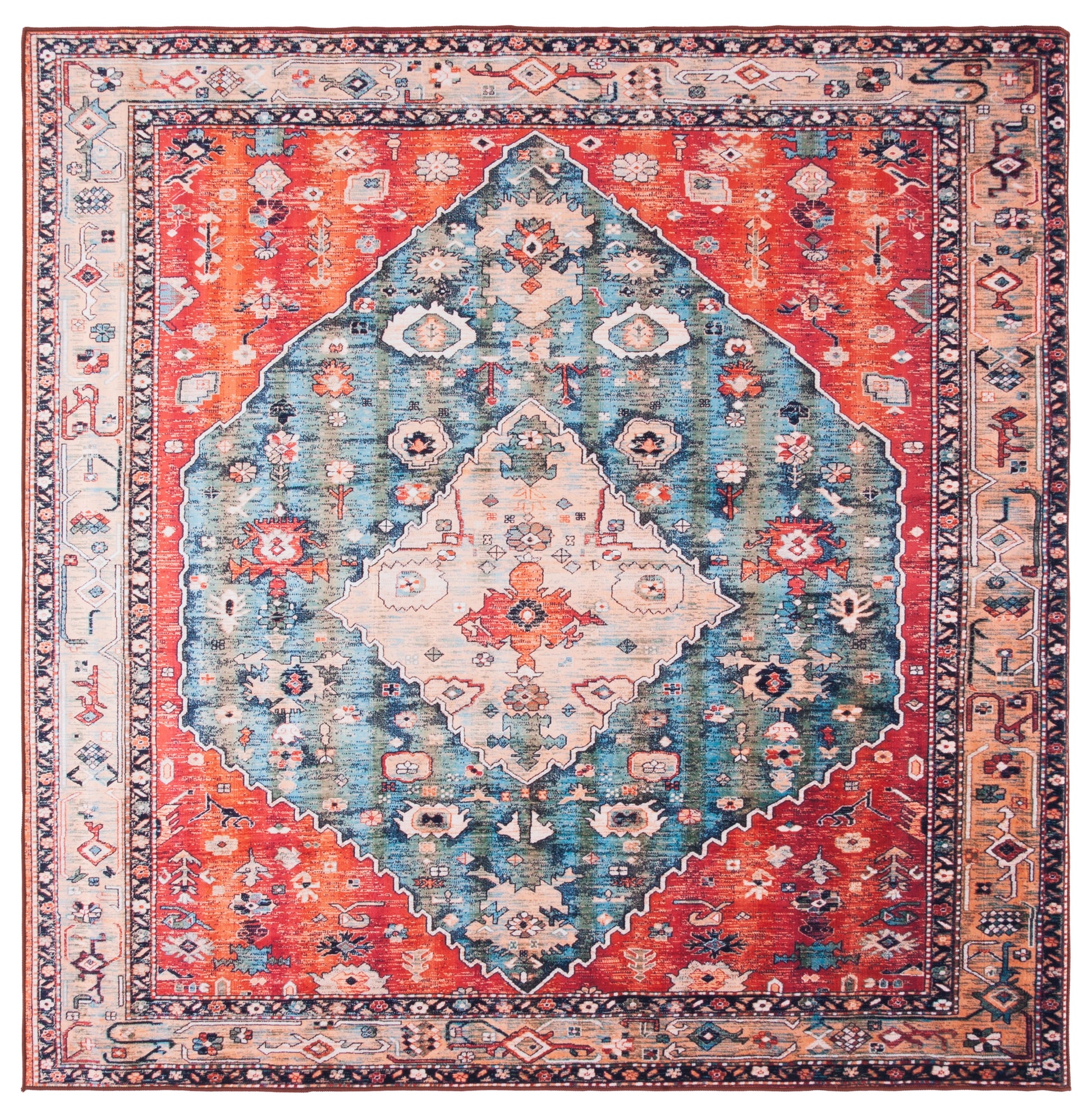 Safavieh Tucson Tsn104B Beige/Blue Area Rug