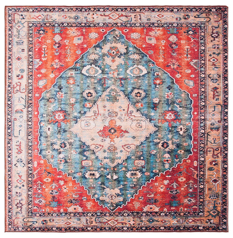 Safavieh Machine Washable Tucson Tsn104B Beige/Blue Rug.