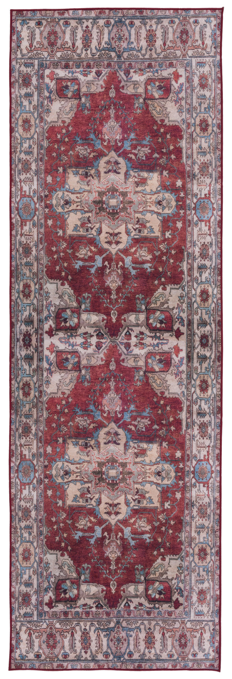 Safavieh Machine Washable Tucson Tsn106Q Red/Beige Rug.