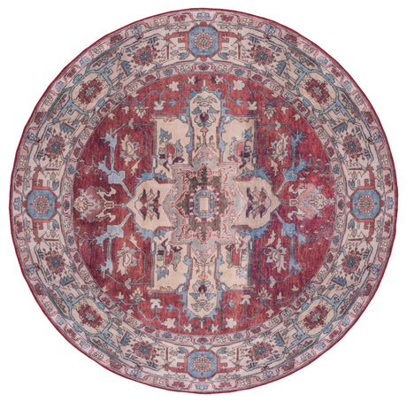 Safavieh Machine Washable Tucson Tsn106Q Red/Beige Rug.