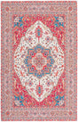 Safavieh Machine Washable Tucson Tsn107Q Red/Beige Rug.