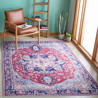 Safavieh Tucson Tsn108Q Red/Navy Area Rug