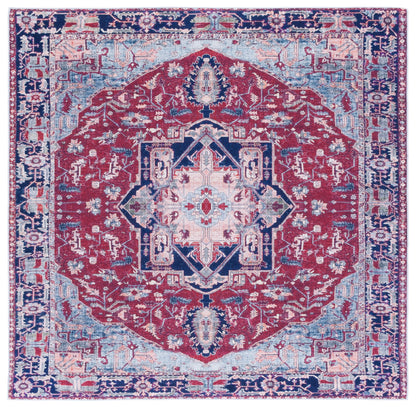 Safavieh Tucson Tsn108Q Red/Navy Area Rug