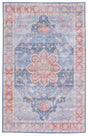 Safavieh Machine Washable Tucson Tsn110M Blue/Rust Rug.