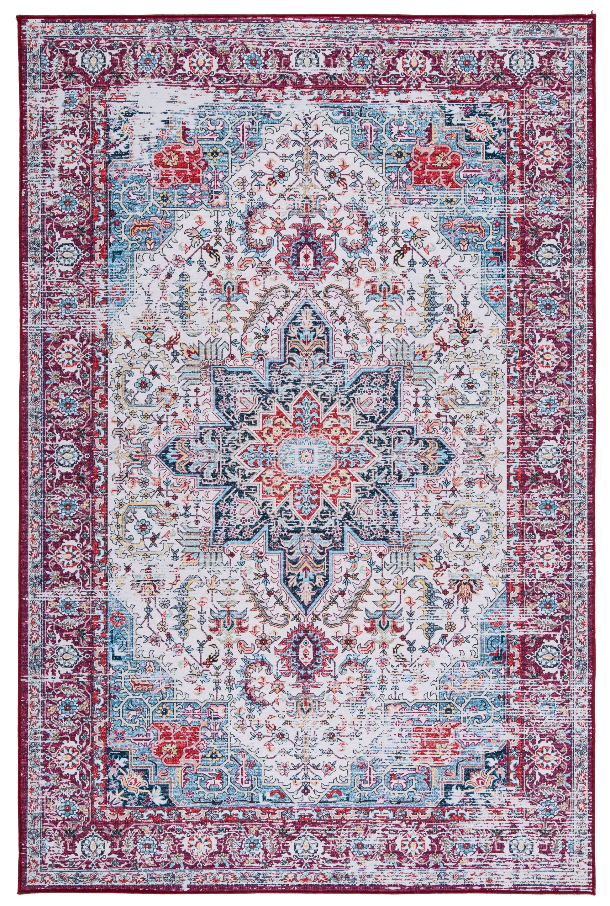 Safavieh Tucson Tsn113A Ivory/Red Area Rug