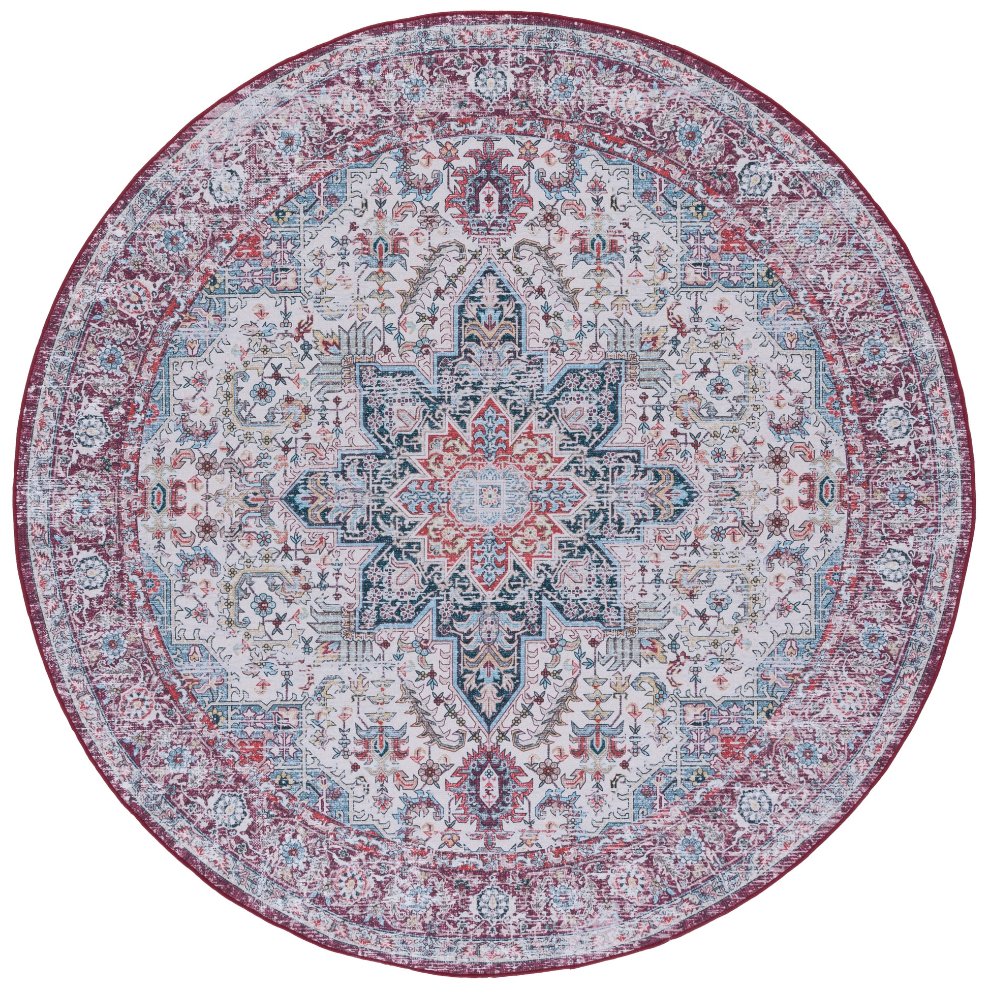 Safavieh Tucson Tsn113A Ivory/Red Area Rug