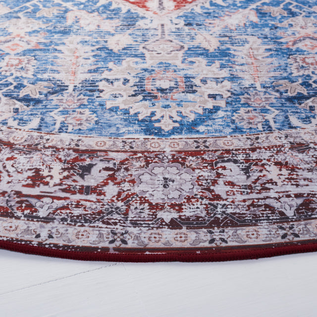 Safavieh Machine Washable Tucson Tsn115M Blue/Red Rug.