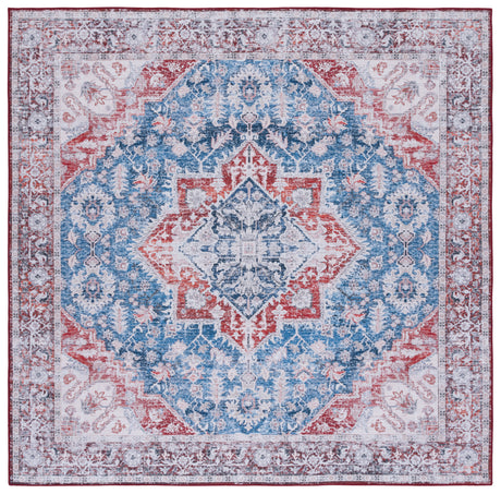 Safavieh Machine Washable Tucson Tsn115M Blue/Red Rug.