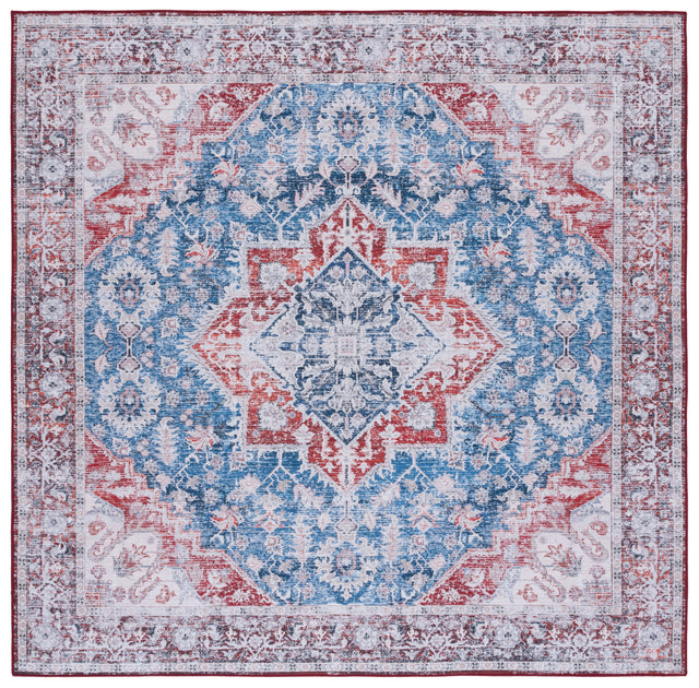 Safavieh Machine Washable Tucson Tsn115M Blue/Red Rug.