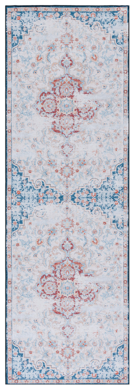 Safavieh Machine Washable Tucson Tsn117B Beige/Rust Rug.