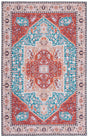 Safavieh Machine Washable Tucson Tsn120J Aqua/Rust Rug.