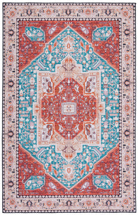 Safavieh Tucson Tsn120J Aqua/Rust Area Rug