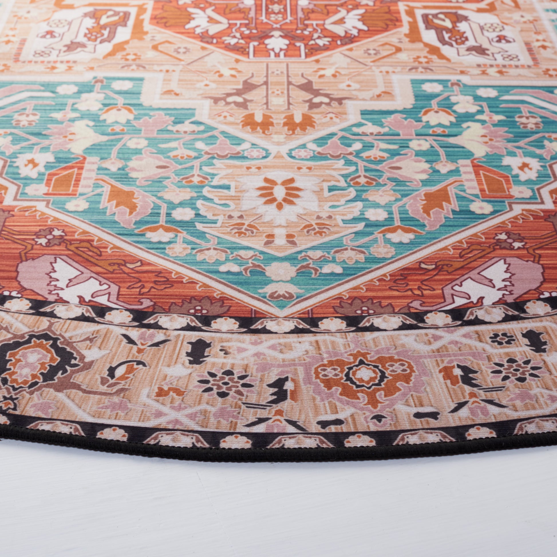 Safavieh Tucson Tsn120J Aqua/Rust Area Rug