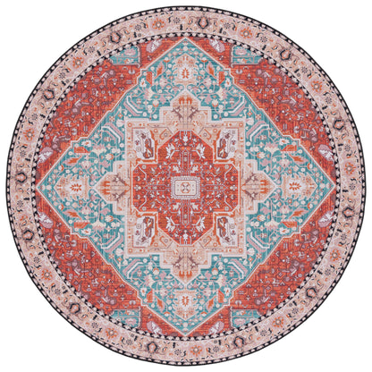 Safavieh Tucson Tsn120J Aqua/Rust Area Rug