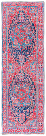 Safavieh Machine Washable Tucson Tsn121N Navy/Red Rug.