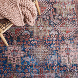 Safavieh Machine Washable Tucson Tsn124N Navy/Rust Rug.