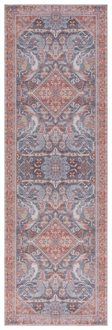 Safavieh Machine Washable Tucson Tsn125F Grey/Rust Rug.