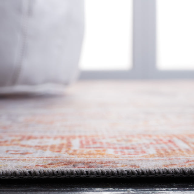 Safavieh Machine Washable Tucson Tsn125F Grey/Rust Rug.