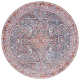 Safavieh Machine Washable Tucson Tsn125F Grey/Rust Rug.