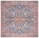 Safavieh Machine Washable Tucson Tsn125F Grey/Rust Rug.