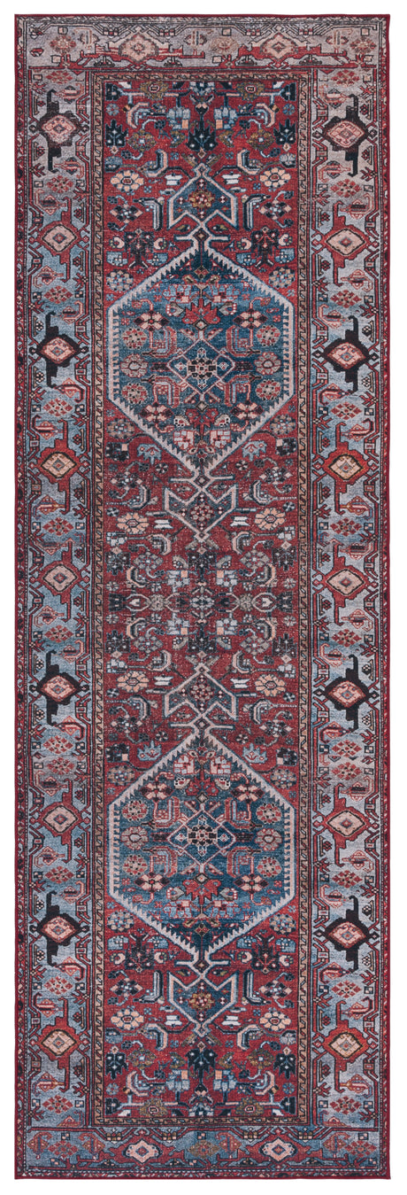 Safavieh Machine Washable Tucson Tsn126P Rust/Blue Rug.